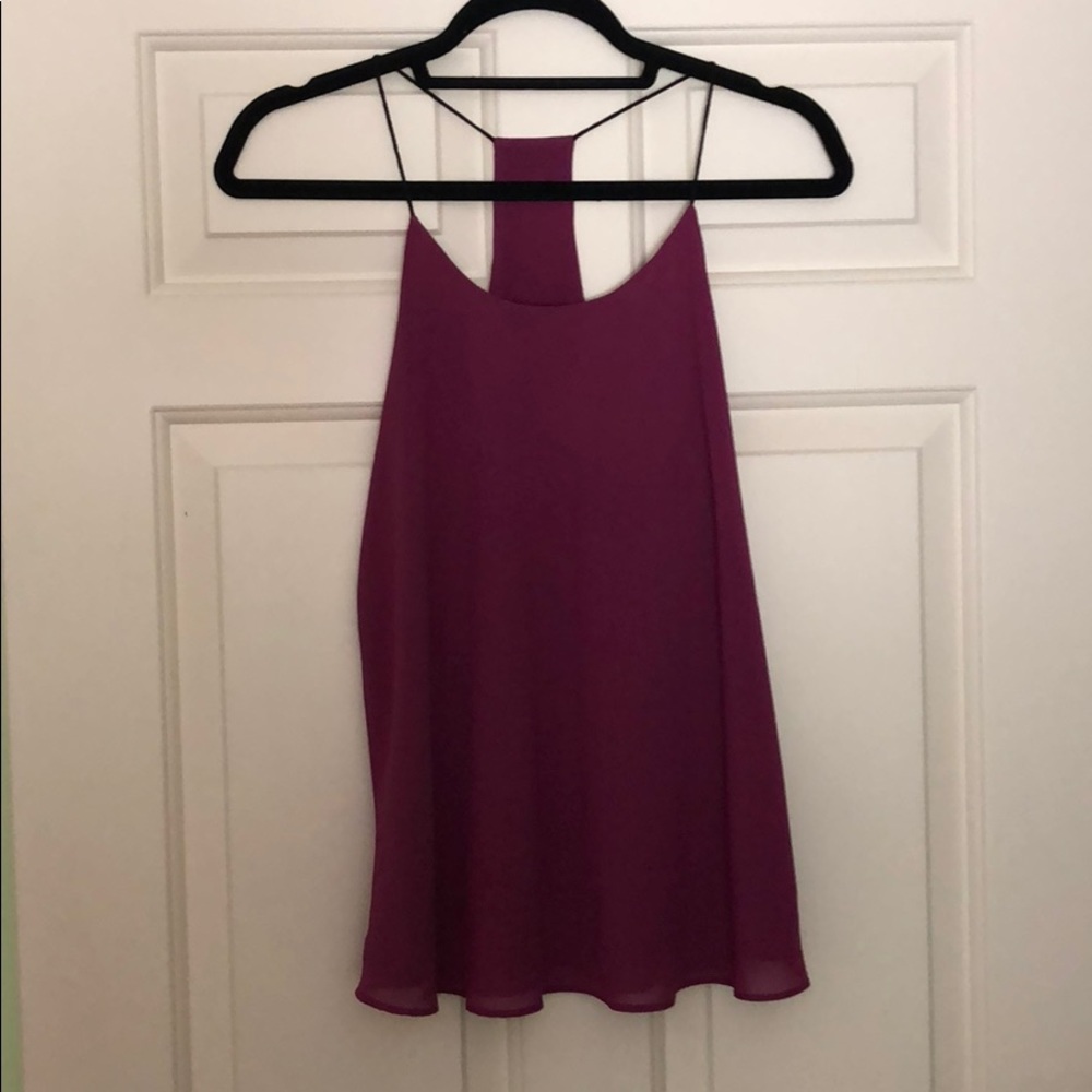 Magenta Spaghetti Strap Blouse